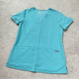Figs Seaglass Casma Scrub Top